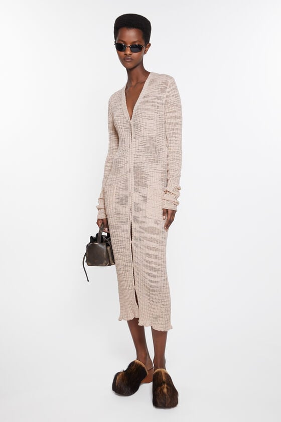 Acne Studios Cardigan Aus Breitem Rippstrick