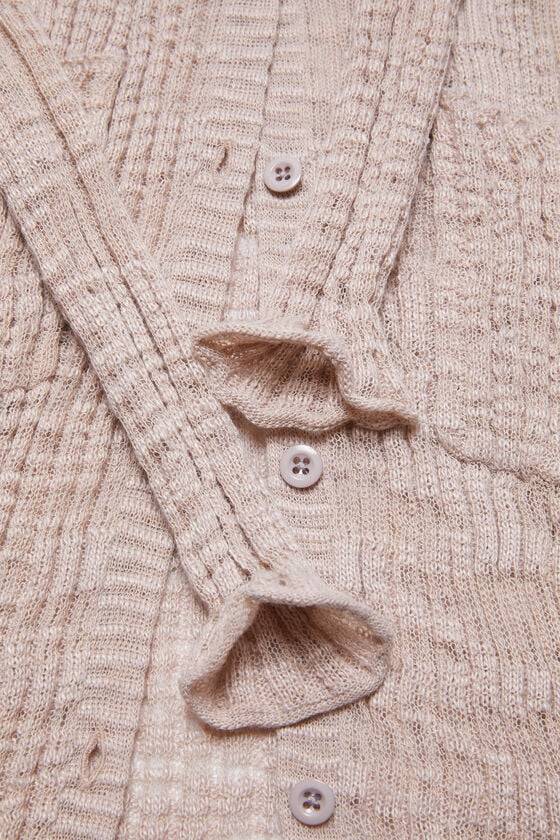 Acne Studios Cardigan Aus Breitem Rippstrick