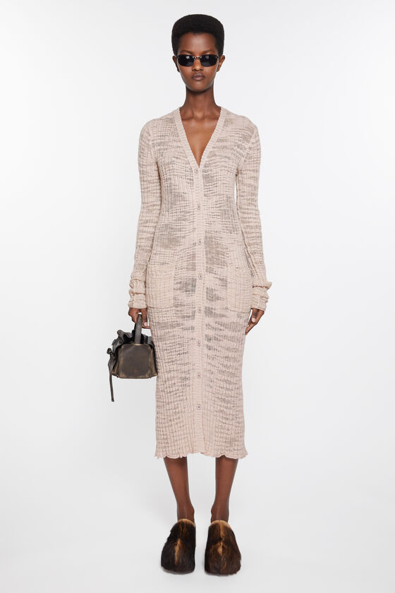 Acne Studios Cardigan aus breitem Rippstrick