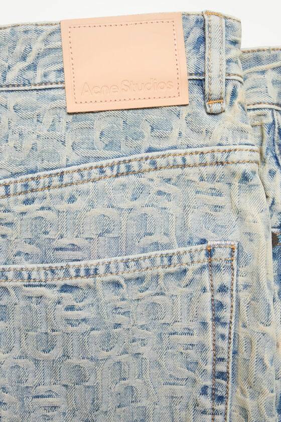 Acne Studios Denim-Minirock Mit Monogramm