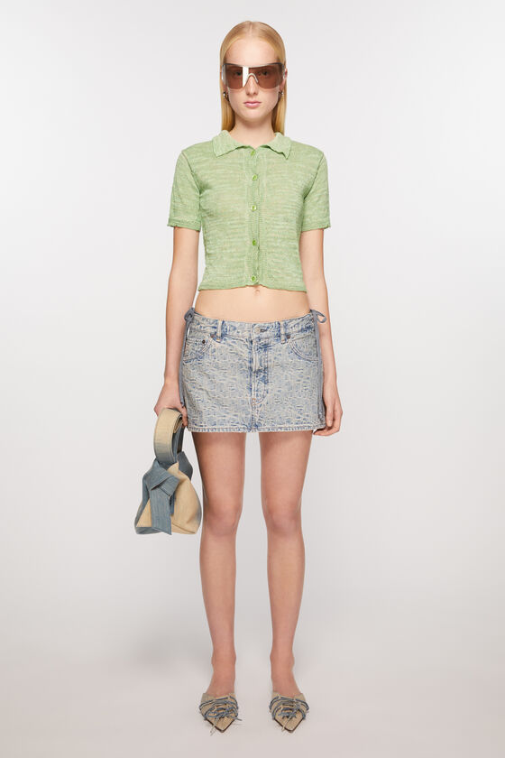 Acne Studios Denim-Minirock mit Monogramm