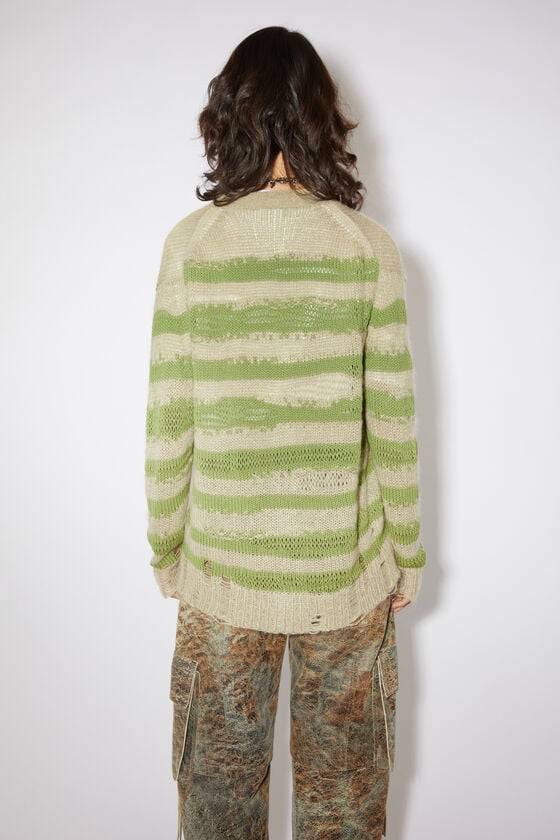 Acne Studios Distressed Stripe Cardigan