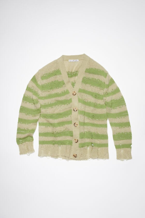 Acne Studios Distressed Stripe Cardigan