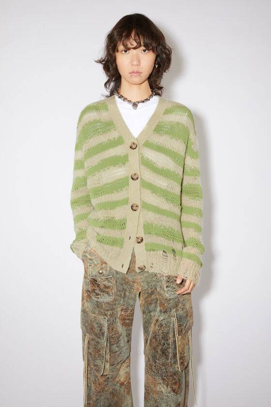 Acne Studios Distressed stripe cardigan