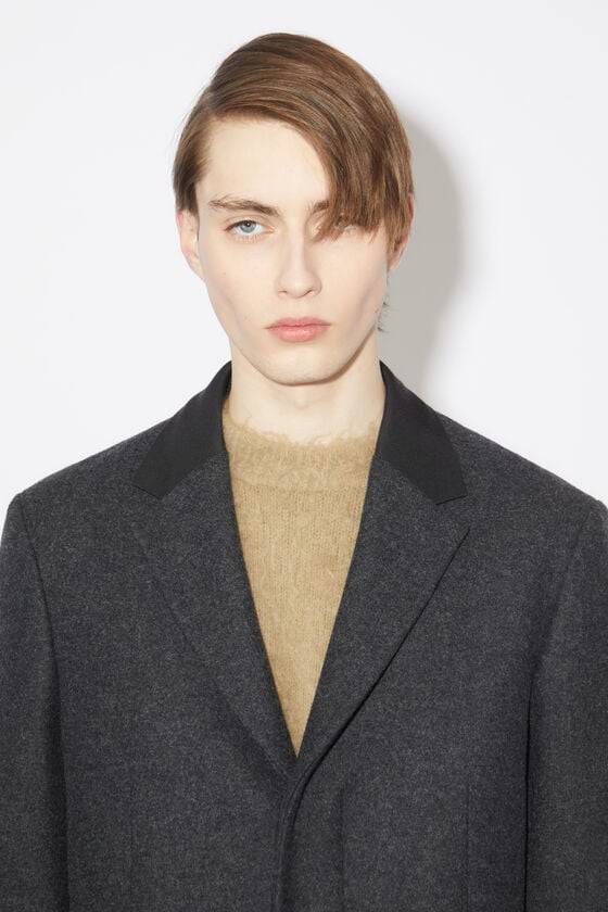 Acne Studios Einreihiger Mantel Aus Woll-Mix