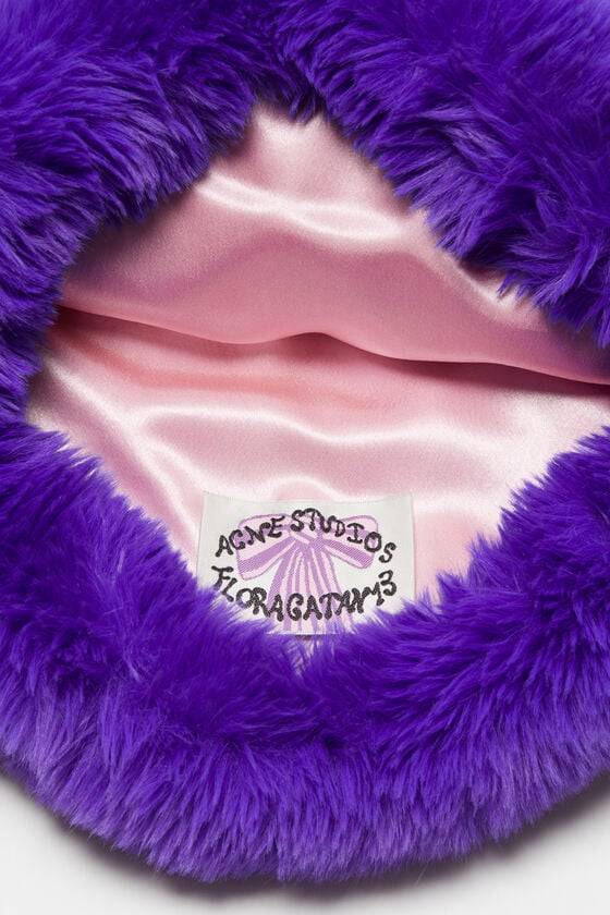 Acne Studios Flauschige Mütze Mit Schleife