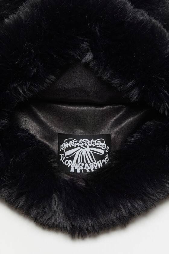 Acne Studios Flauschige Mütze Mit Schleife