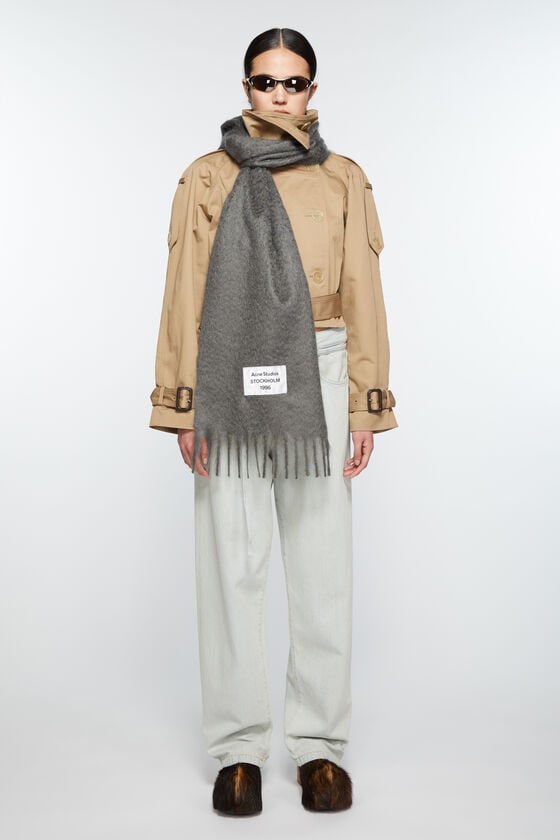 Acne Studios Fransen-Schal Aus Alpaka