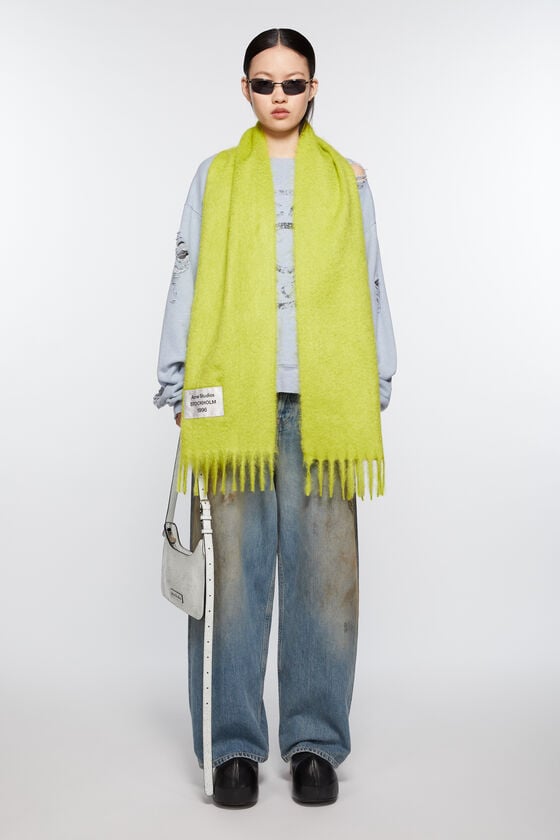 Acne Studios Fransen-Schal Aus Alpaka