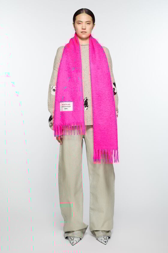 Acne Studios Fransen-Schal Aus Alpaka