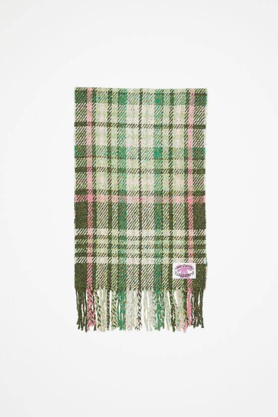 Acne Studios Fransen-Schal mit Karomuster