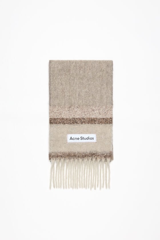 Acne Studios Fransen-Schal mit Logo