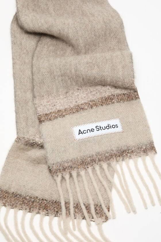 Acne Studios Fransen-Schal Mit Logo