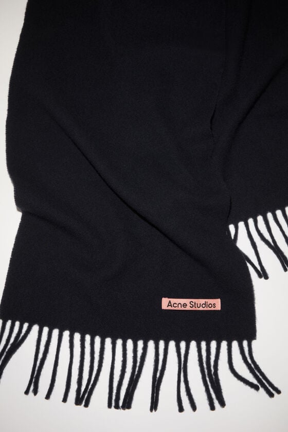 Acne Studios Fringe Wool Scarf - Skinny