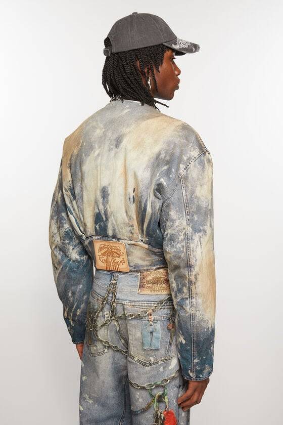 Acne Studios Gecroppte Denimjacke