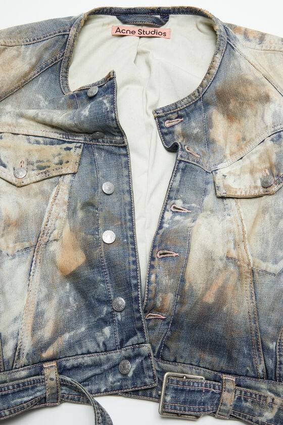 Acne Studios Gecroppte Denimjacke