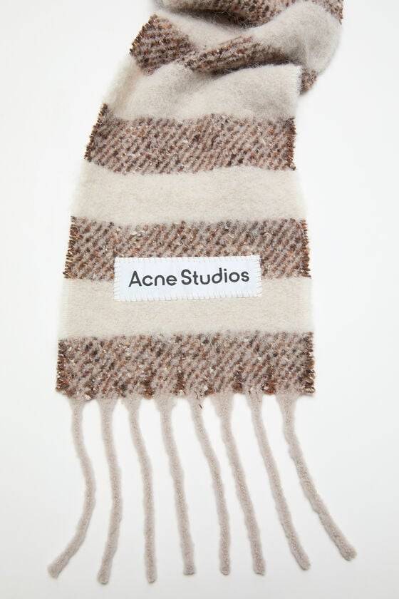 Acne Studios Gestreifter Alpaka-Schal - Schmal