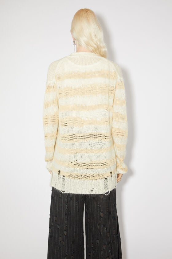 Acne Studios Gestreifter Cardigan Im Used-Look