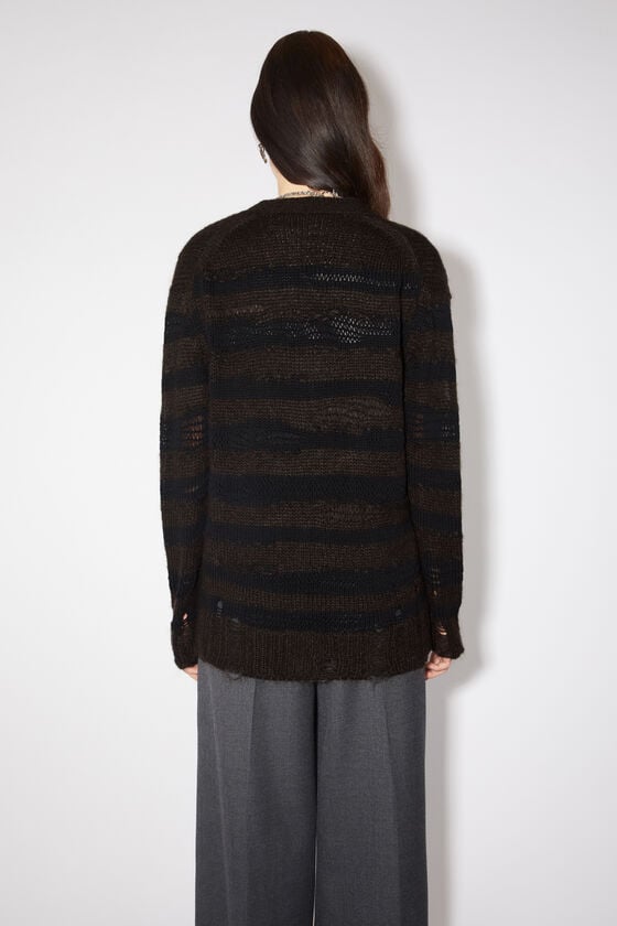 Acne Studios Gestreifter Cardigan Im Used-Look