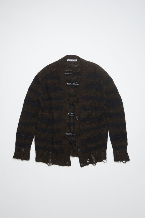 Acne Studios Gestreifter Cardigan Im Used-Look