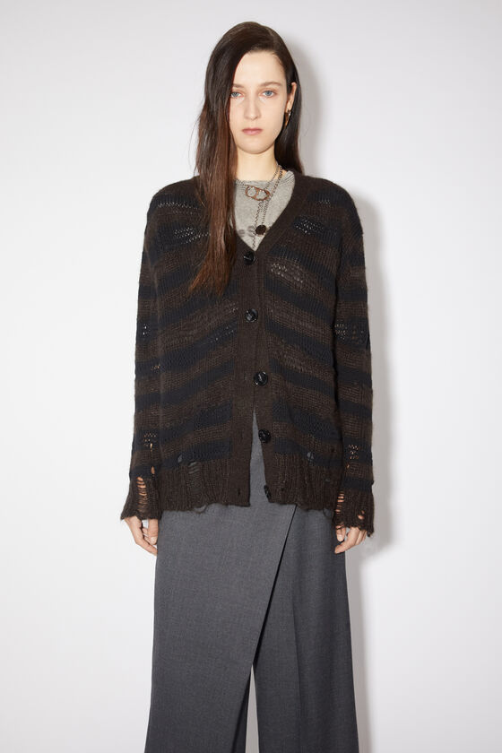 Acne Studios Gestreifter Cardigan im Used-Look