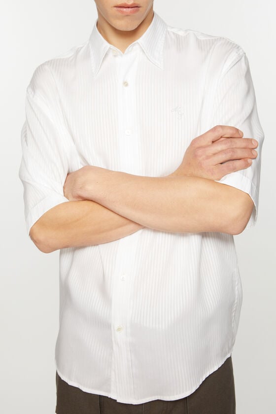 Acne Studios Gestreiftes Hemd Mit Knopfleiste
