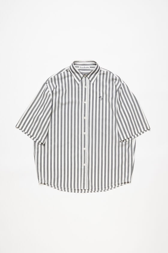 Acne Studios Gestreiftes Hemd Mit Knopfleiste