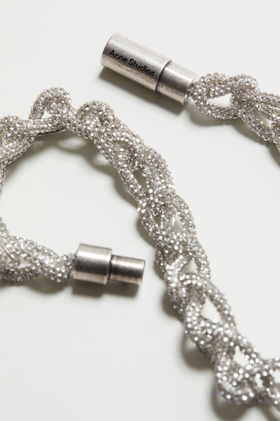 Acne Studios Halskette Mit Kristallkordeldesign