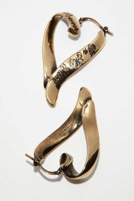 Acne Studios Herzförmige Kreolen