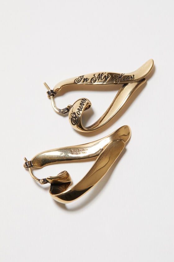 Acne Studios Herzförmige Kreolen