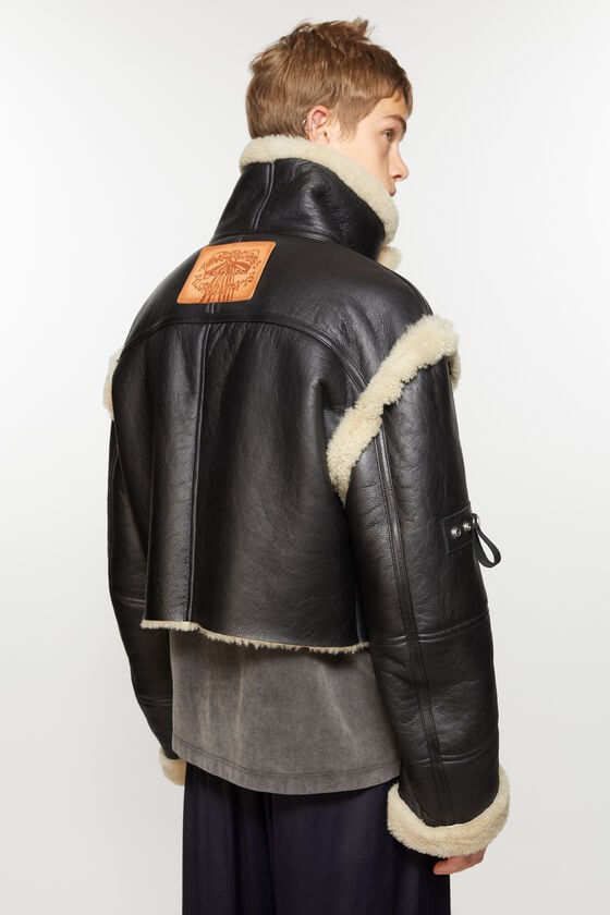 Acne Studios Jacke Aus Shearling Mit Schnalle