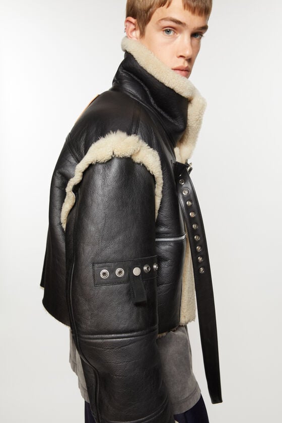 Acne Studios Jacke Aus Shearling Mit Schnalle