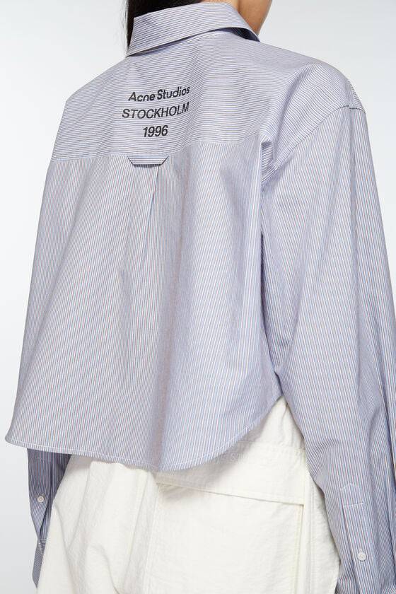 Acne Studios Jacquard-Hemd Mit Nadelstreifen