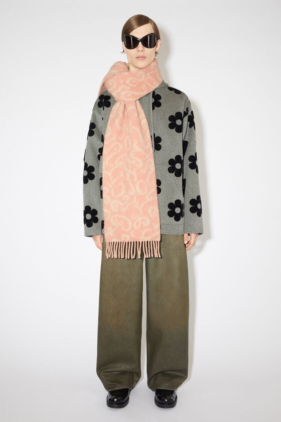 Acne Studios Jacquard-Schal Mit Monogramm