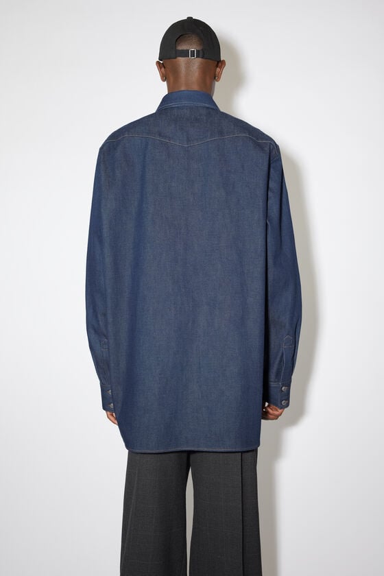 Acne Studios Jeanshemd Mit Knopfleiste