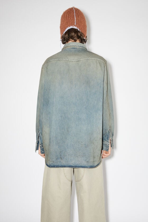 Acne Studios Jeanshemd Mit Knopfleiste