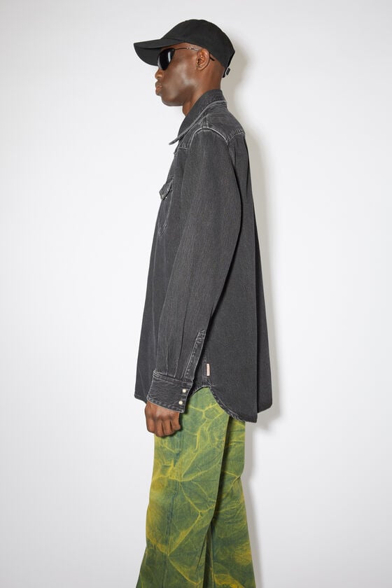 Acne Studios Jeanshemd Mit Knopfleiste