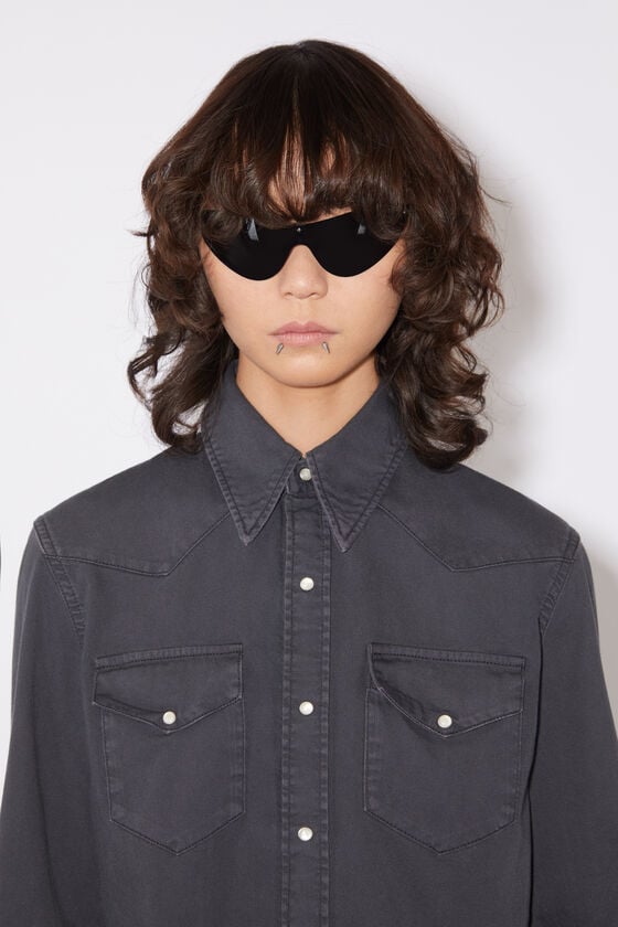 Acne Studios Jeanshemd Mit Knopfleiste
