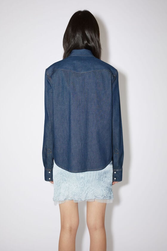 Acne Studios Jeanshemd Mit Knopfleiste