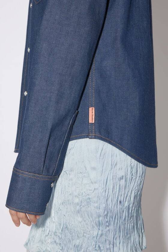 Acne Studios Jeanshemd Mit Knopfleiste