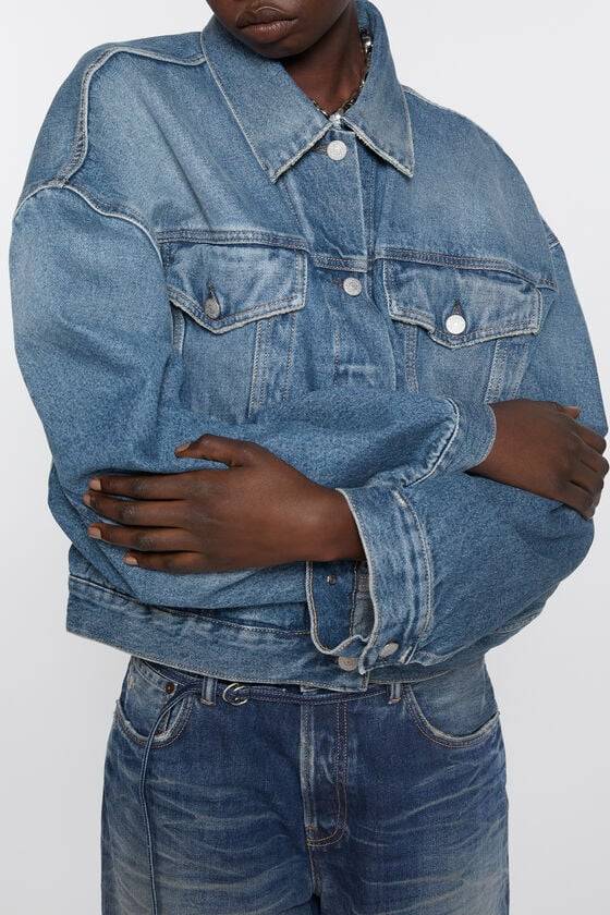 Acne Studios Jeansjacke - Lockere Cropped-Passform