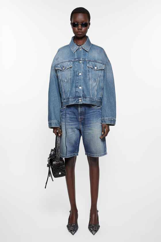Acne Studios Jeansjacke - Lockere Cropped-Passform