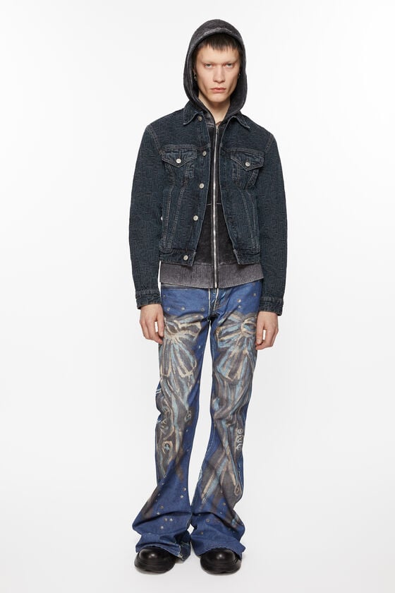 Acne Studios Jeansjacke - Normale Verkürzte Passform