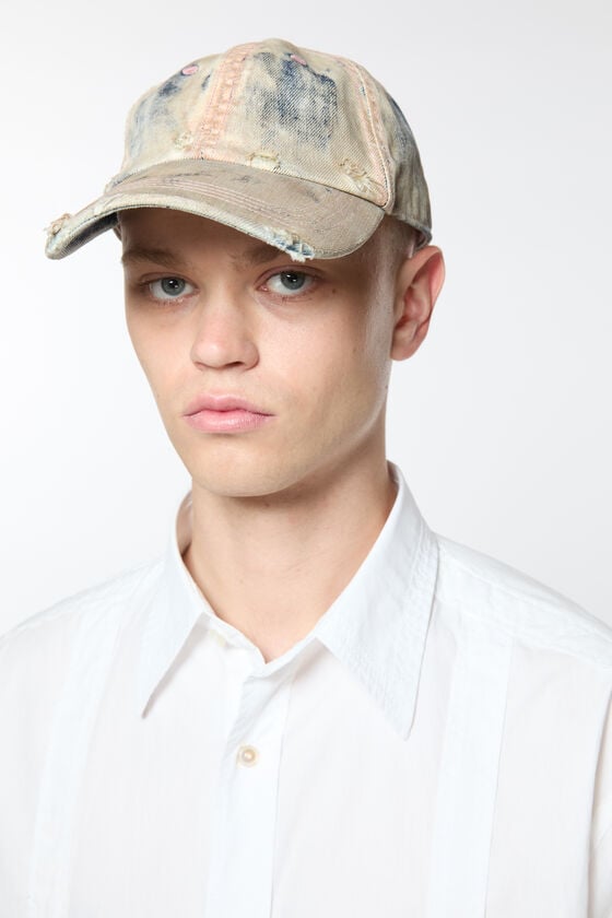 Acne Studios Kappe Aus Beschichtetem Denim