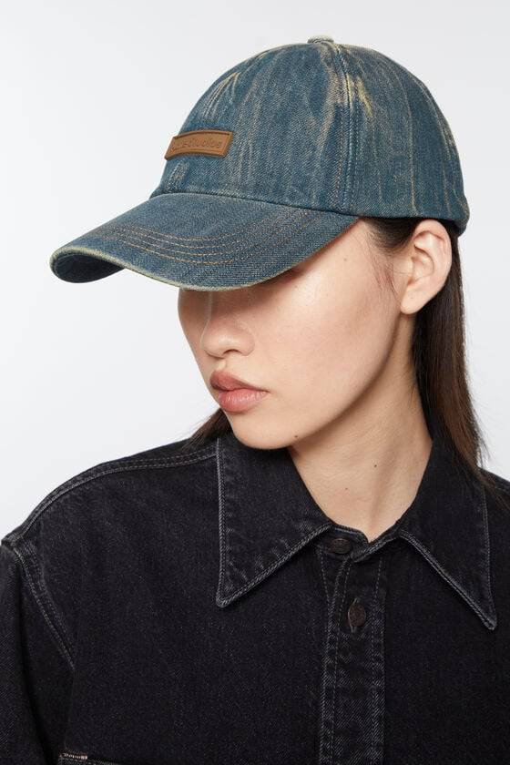 Acne Studios Kappe Mit Denim-Logo