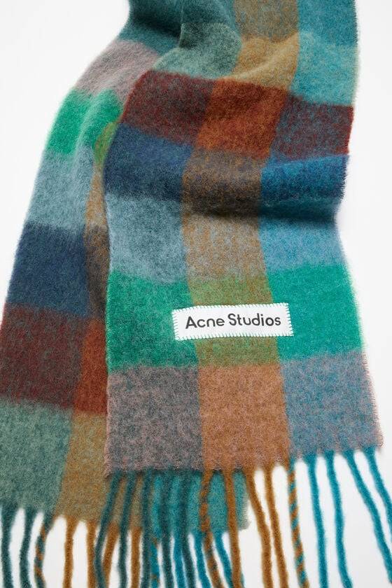 Acne Studios Karierter Schal Aus Mohair