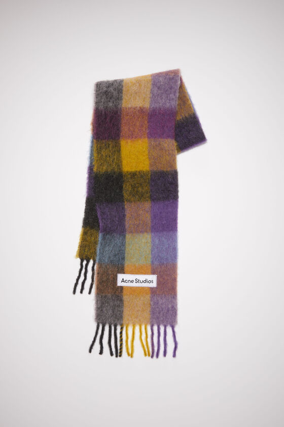 Acne Studios Karierter Schal aus Mohair