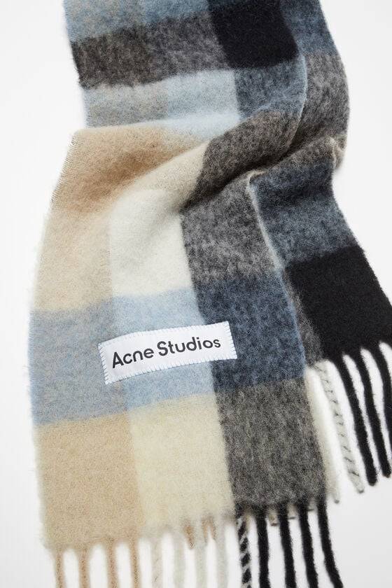 Acne Studios Karierter Schal Aus Mohair