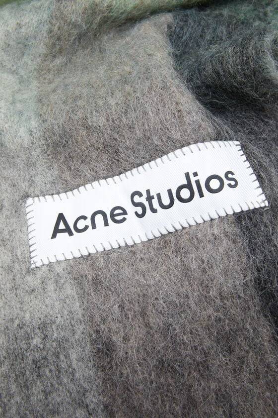 Acne Studios Karierter Schal Aus Mohair