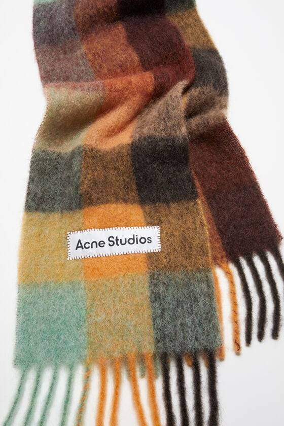 Acne Studios Karierter Schal Aus Mohair